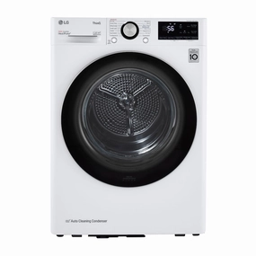 LG White Compact Front Load Dryer with Dual Inverter HeatPump Technology (4.2 Cu.Ft.) - DLHC1455W