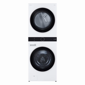 LG White Front Load LG WashTower with Centre Control 5.2 Cu.Ft. Steam Washer and 7.4 Cu. Ft. Electric Dryer - WKE100HWA