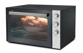 Luxell Electrical Oven 2 Inner Baking Tray, 70Lit, 2500Watts, Black