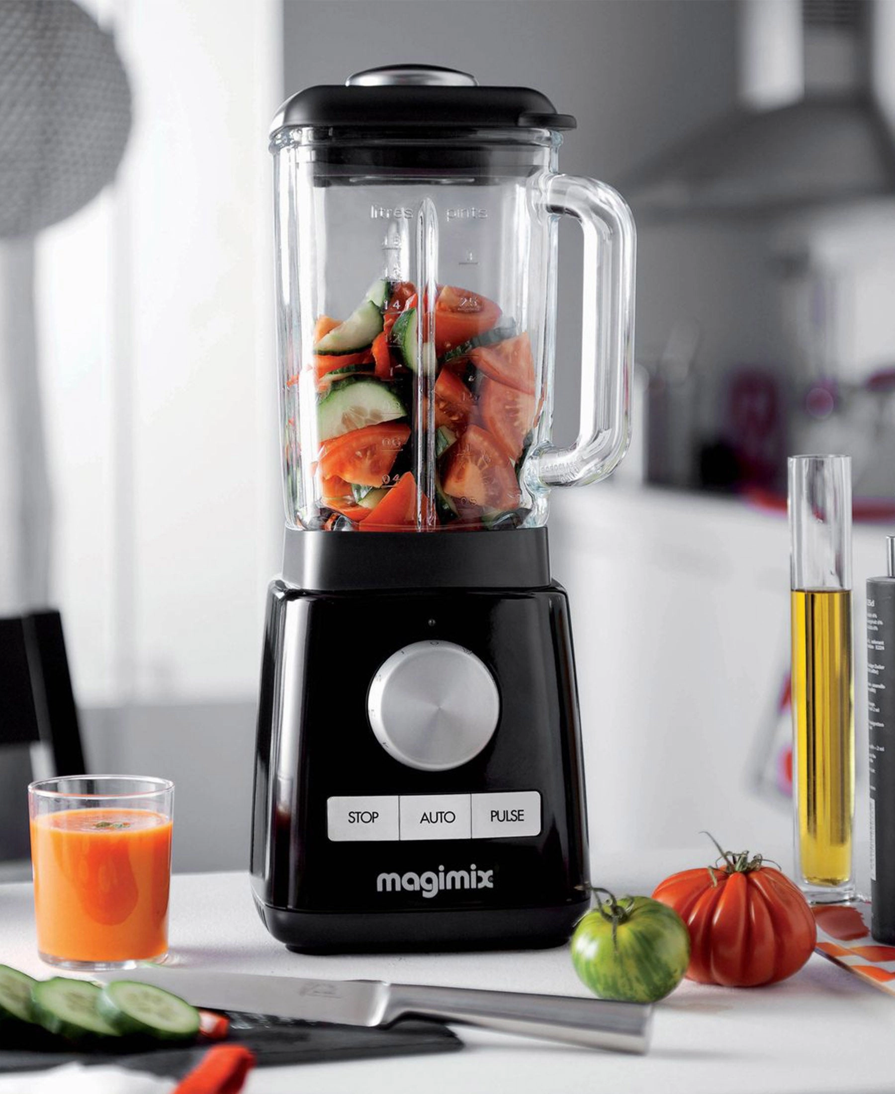 Magimix Power Jug Blender 1.8L - Black  Free spice grinder attachment