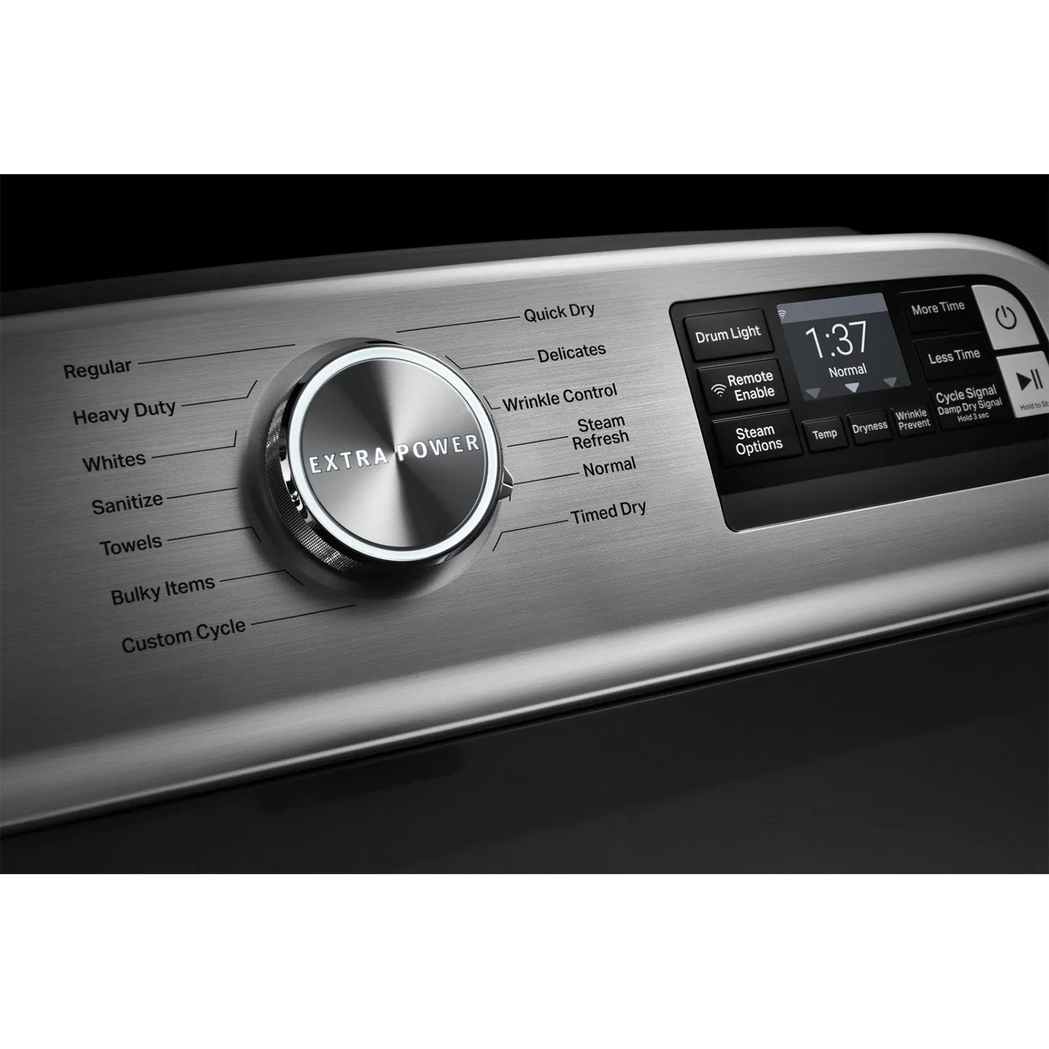 Maytag Metallic Slate Smart Gas Dryer with Steam (7.4 cu.ft.) - MGD7230HC