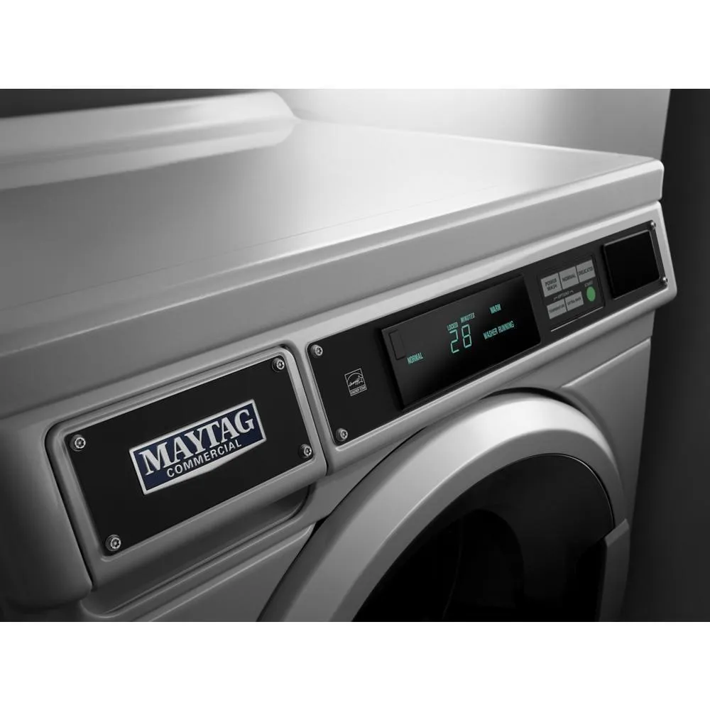 Maytag MHN33PRCWW Commercial Front-Load Washer, Card Reader Ready Or Non-Vend