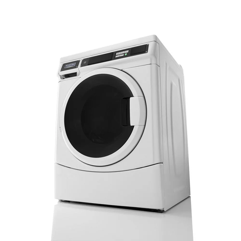 Maytag MHN33PRCWW Commercial Front-Load Washer, Card Reader Ready Or Non-Vend