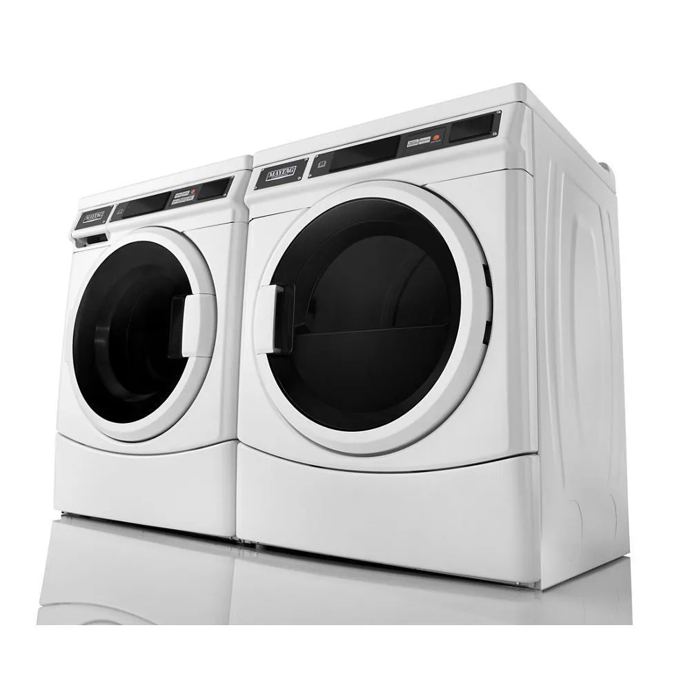 Maytag MHN33PRCWW Commercial Front-Load Washer, Card Reader Ready Or Non-Vend