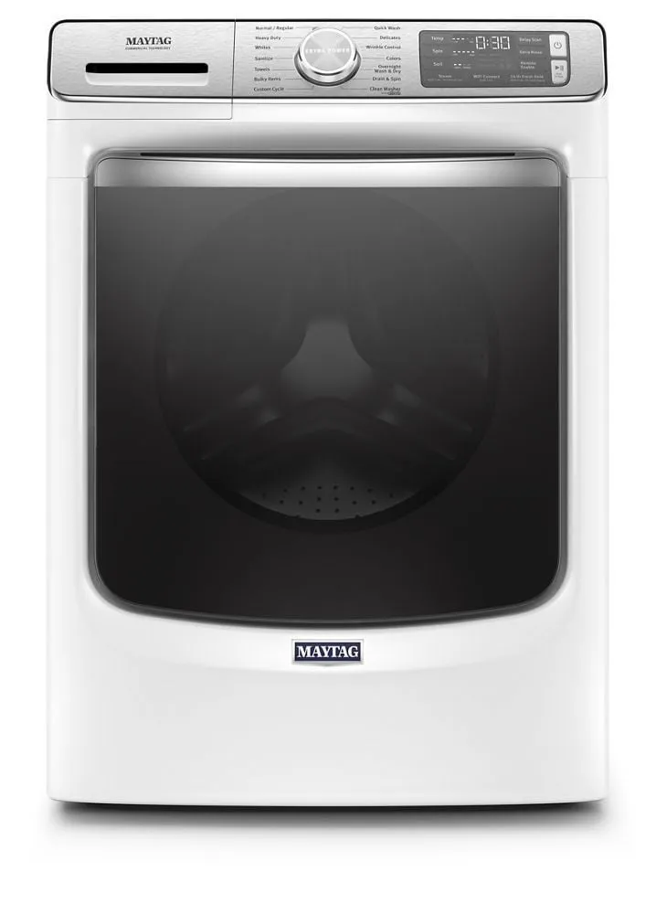 Maytag MHW8630HW Smart Front Load Washer With Extra Power And 24-Hr Fresh Hold Option - 5.0 Cu. Ft.