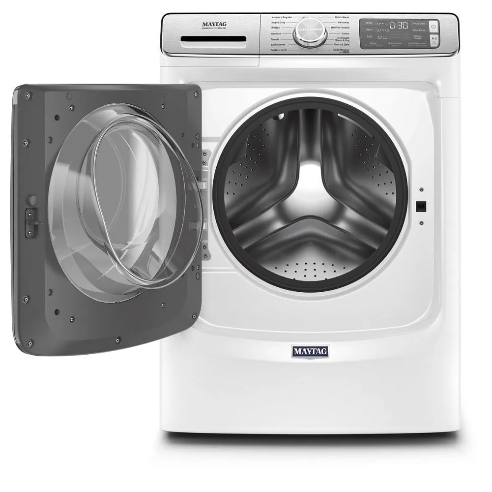 Maytag MHW8630HW Smart Front Load Washer With Extra Power And 24-Hr Fresh Hold Option - 5.0 Cu. Ft.