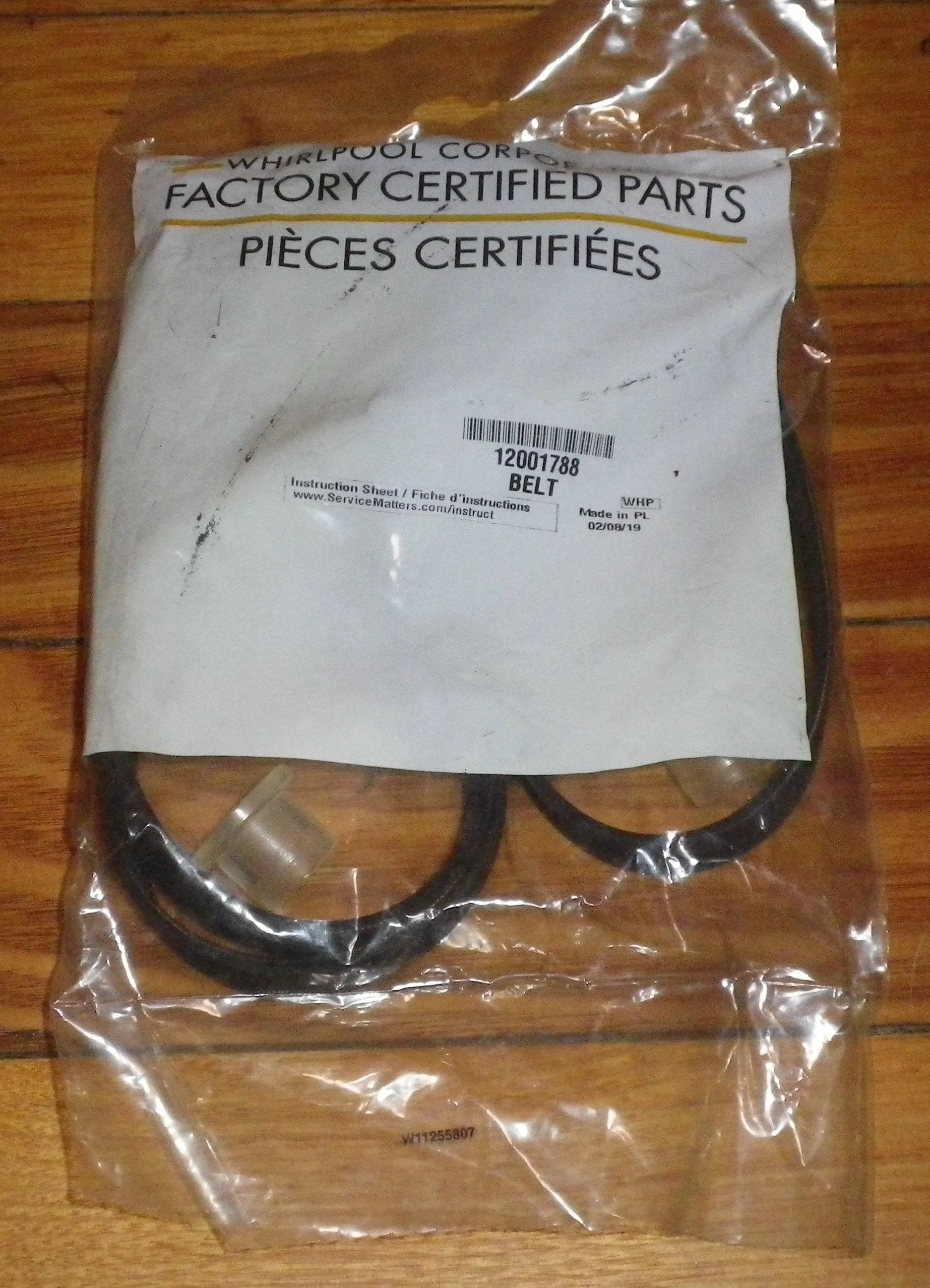 Maytag Neptune Front Loader Washer Main Drive Belt & Isolators - Part # 12001788