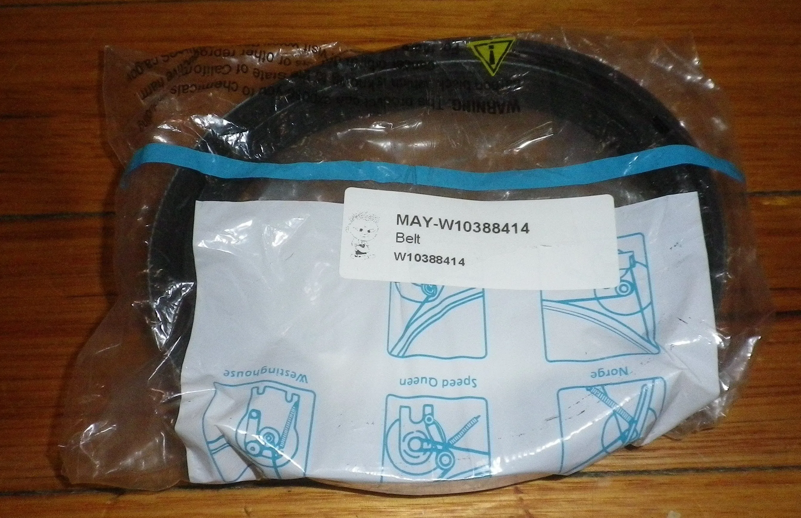 Maytag, Whirlpool Washing Machine Drum Belt - Part # W10388414, 1301J7