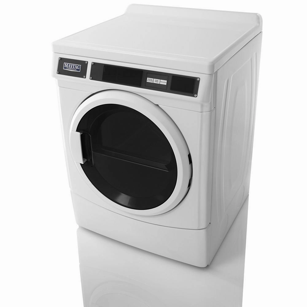 Maytag MDE28PRCYW Commercial Electric Dryer, Card Reader Ready Or Non-Vend