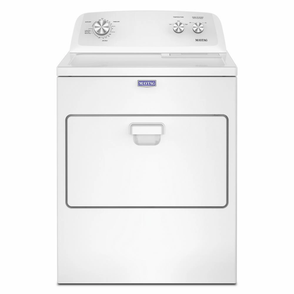 Maytag MED4005SW Top Load Electric Wrinkle Prevent Dryer - 7.0 Cu. Ft.