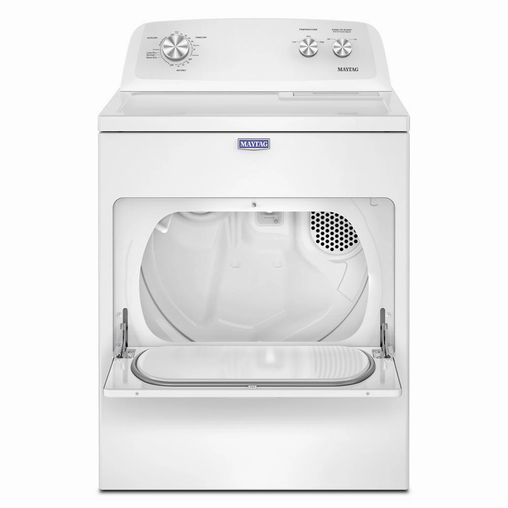 Maytag MED4005SW Top Load Electric Wrinkle Prevent Dryer - 7.0 Cu. Ft.