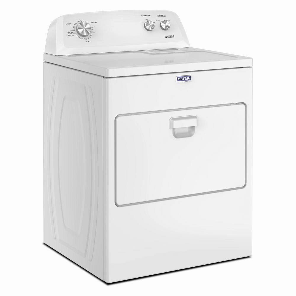 Maytag MED4005SW Top Load Electric Wrinkle Prevent Dryer - 7.0 Cu. Ft.
