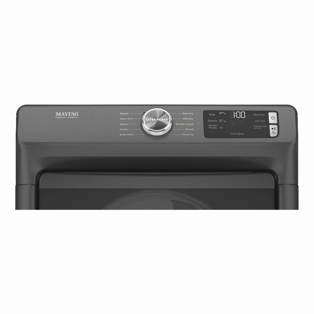 Maytag MED5630MBK Front Load Electric Dryer With Extra Power And Quick Dry Cycle - 7.3 Cu. Ft.