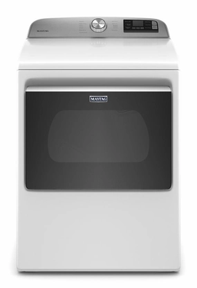 Maytag MED6230RHW Smart Capable Top Load Electric Dryer With Extra Power Button - 7.4 Cu. Ft.