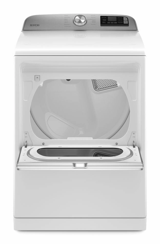 Maytag MED7230HW Smart Capable Top Load Electric Dryer With Extra Power Button - 7.4 Cu. Ft.