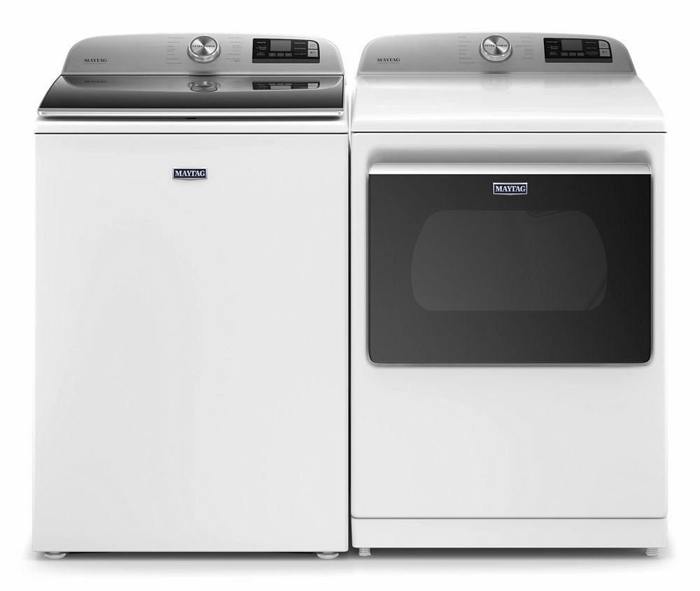 Maytag MED7230HW Smart Capable Top Load Electric Dryer With Extra Power Button - 7.4 Cu. Ft.