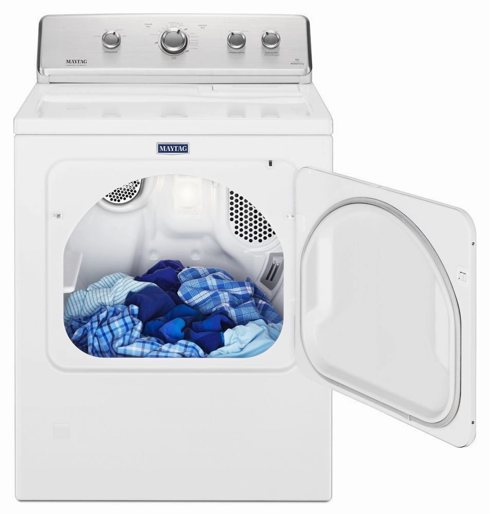 Maytag MEDC465HW Large Capacity Top Load Dryer With Wrinkle Control - 7.0 Cu. Ft.