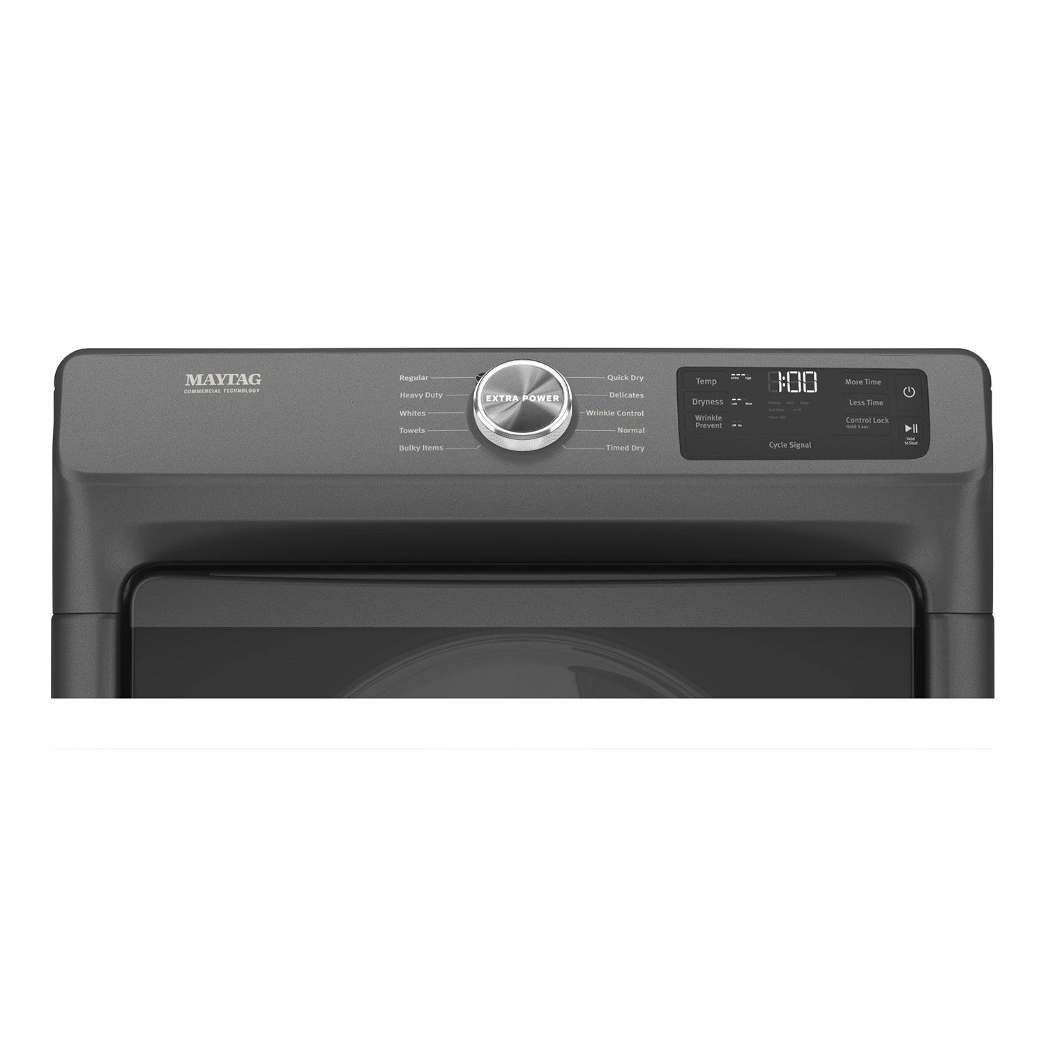 Maytag Volcano Black Front-Load Washer (5.5 cu. ft.) & Electric Dryer (7.3 cu. ft.) - MHW6630MBK/YMED5630MBK