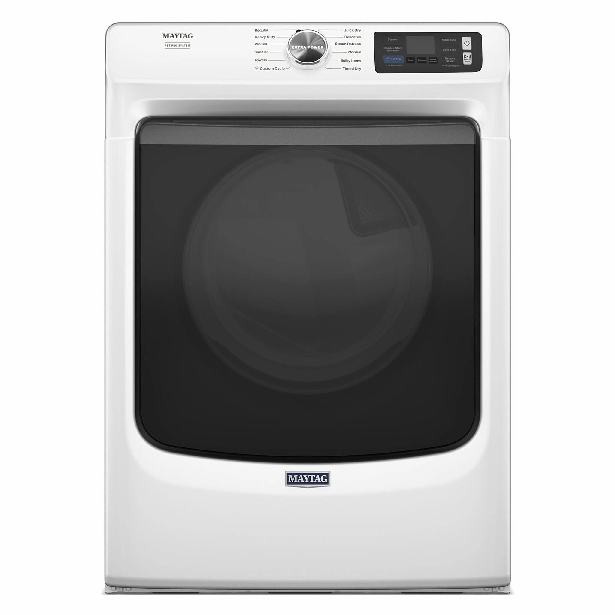 Maytag White Electric Dryer with Pet Pro (7.4 Cu.Ft.) - YMED7020RW