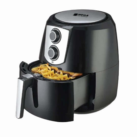Mega Air Fryer, 5.2Lit, 1500Watts, Black
