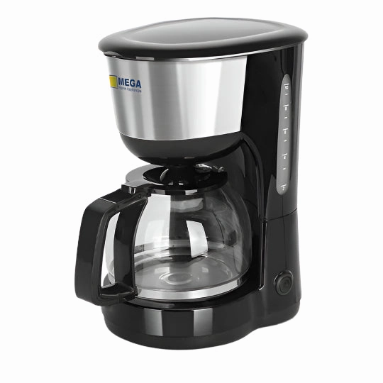 Mega Coffee Maker, 1.25Lit, 1000Watts, Black