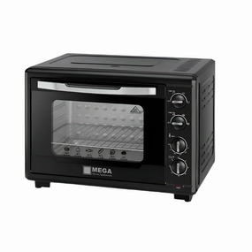 Mega Electric Oven, 55Lit, 2000Watts, Black