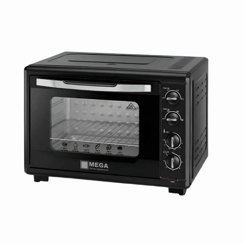 Mega Electric Oven, 55Lit, 2000Watts, Black