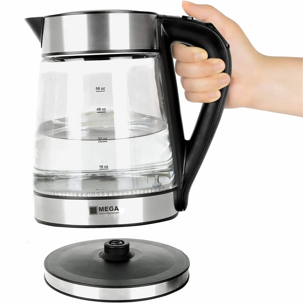 Mega Glass Kettle, 1.7Lit, 2200Watts