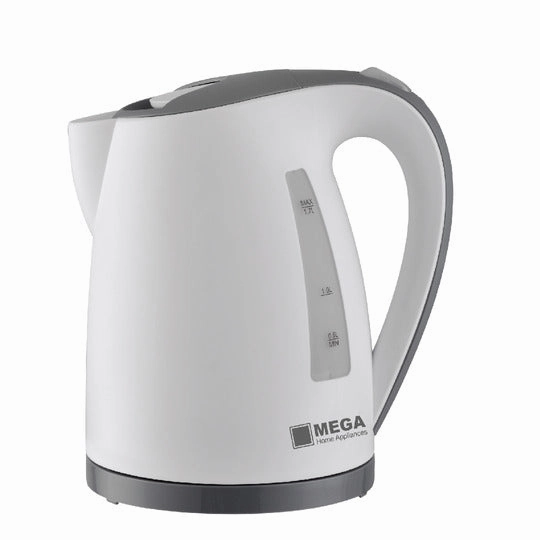 Mega Kettle Plastic, 1.7Lit, 2200Watts, White