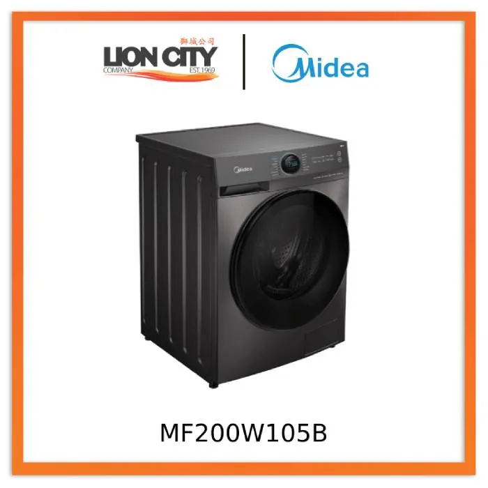 Midea MF200W105B 10.5kg Front Load Washing Machine