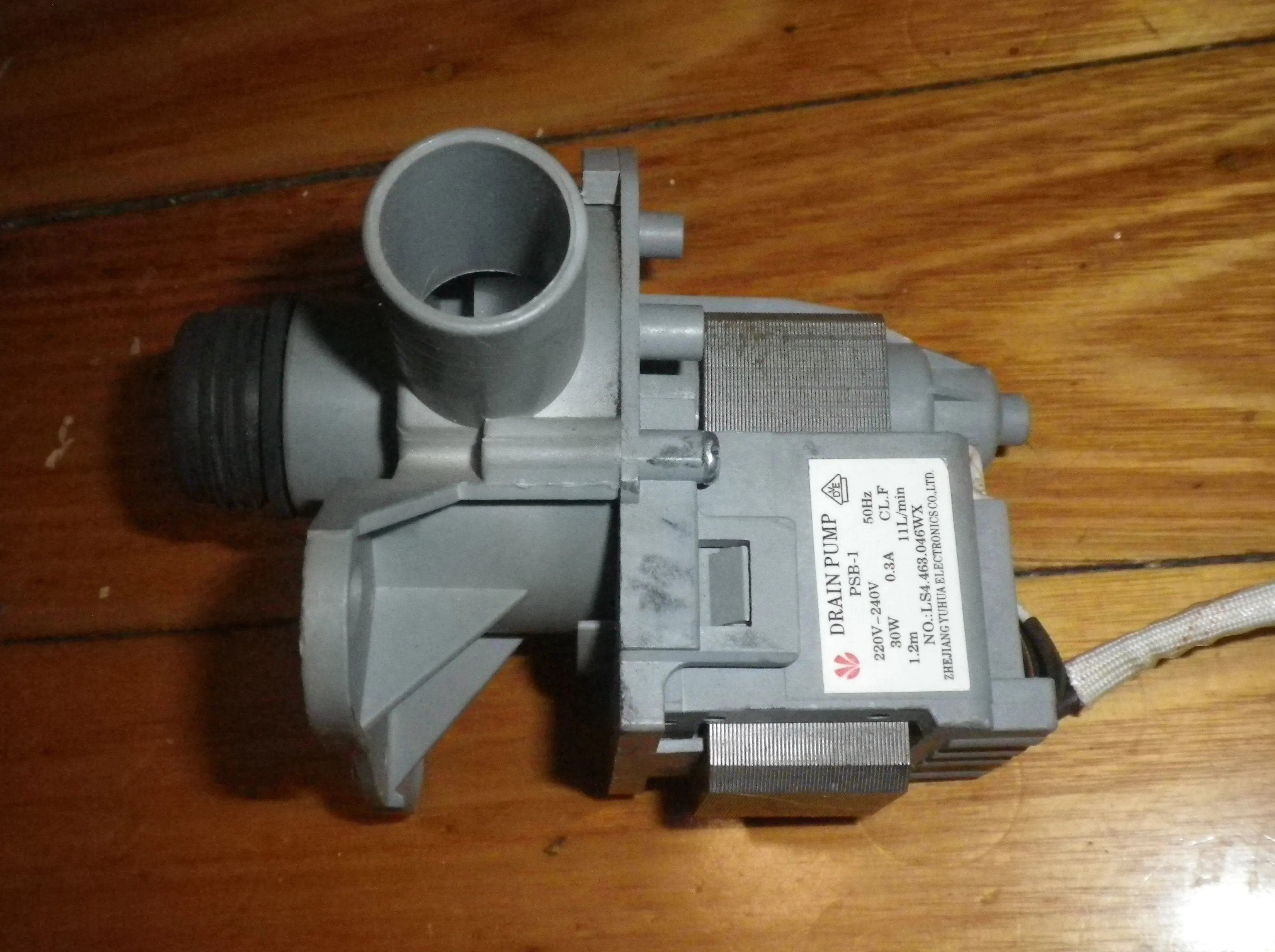 Midea MQB80-700B Complete Drain Pump - Part No. 302420850006