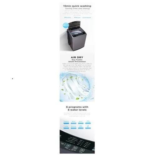 Midea MT860S 8kg Top Load Washing Machine