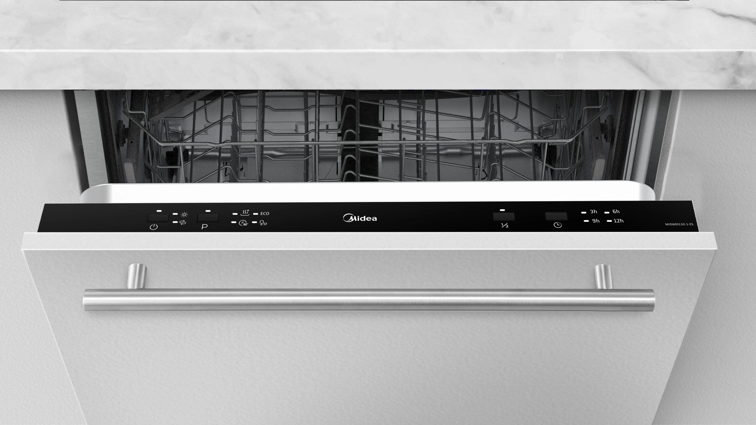 Midea Built-In Dishwasher 60cm | 12 Dinnerware | 4 Programs