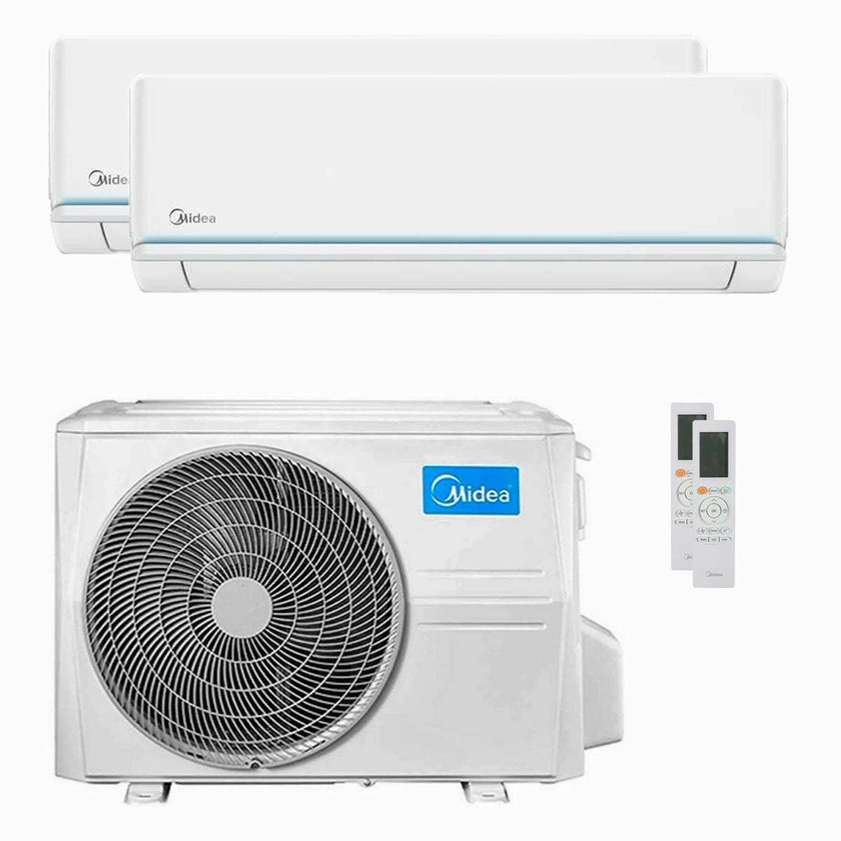 Midea Evolution dual split air conditioner 12000 18000 BTU inverter A  external unit 7.9 kW