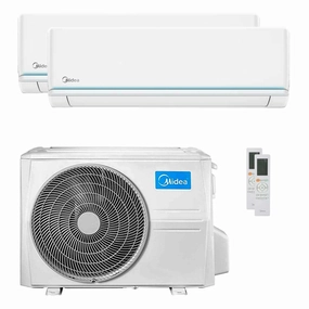 Midea Evolution dual split air conditioner 12000 18000 BTU inverter A  external unit 7.9 kW