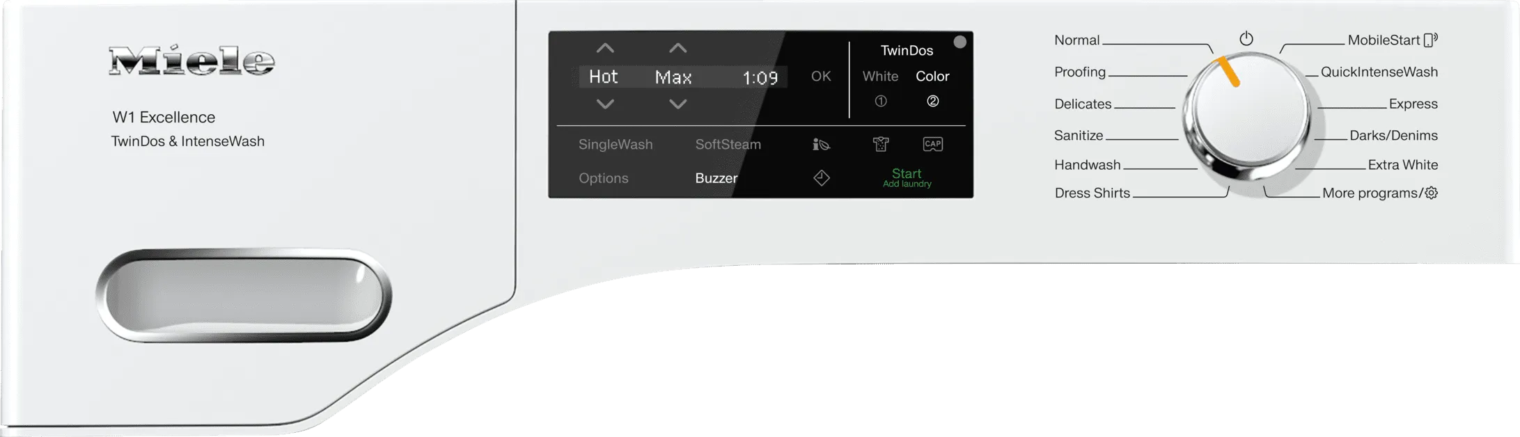 Miele WXI860WCS LOTUSWHITE Wxi 860 Wcs Tdos & Intensewash - W1 Front-Loading Washing Machine With Twindos, Intensewash, And Miele@Home For Ultimate Cleanliness And Comfort.
