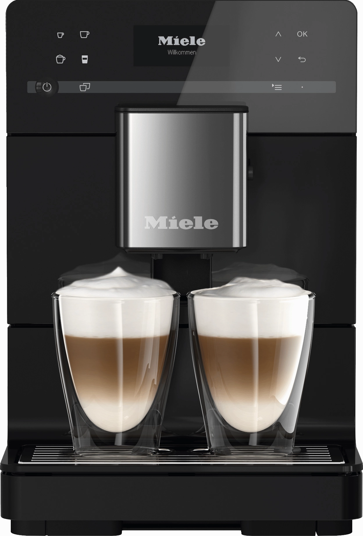 Miele CM5310 SILENCE BLACK  Countertop Coffee Machine With Onetouch For Two For The Ultimate In Coffee Enjoyment.
