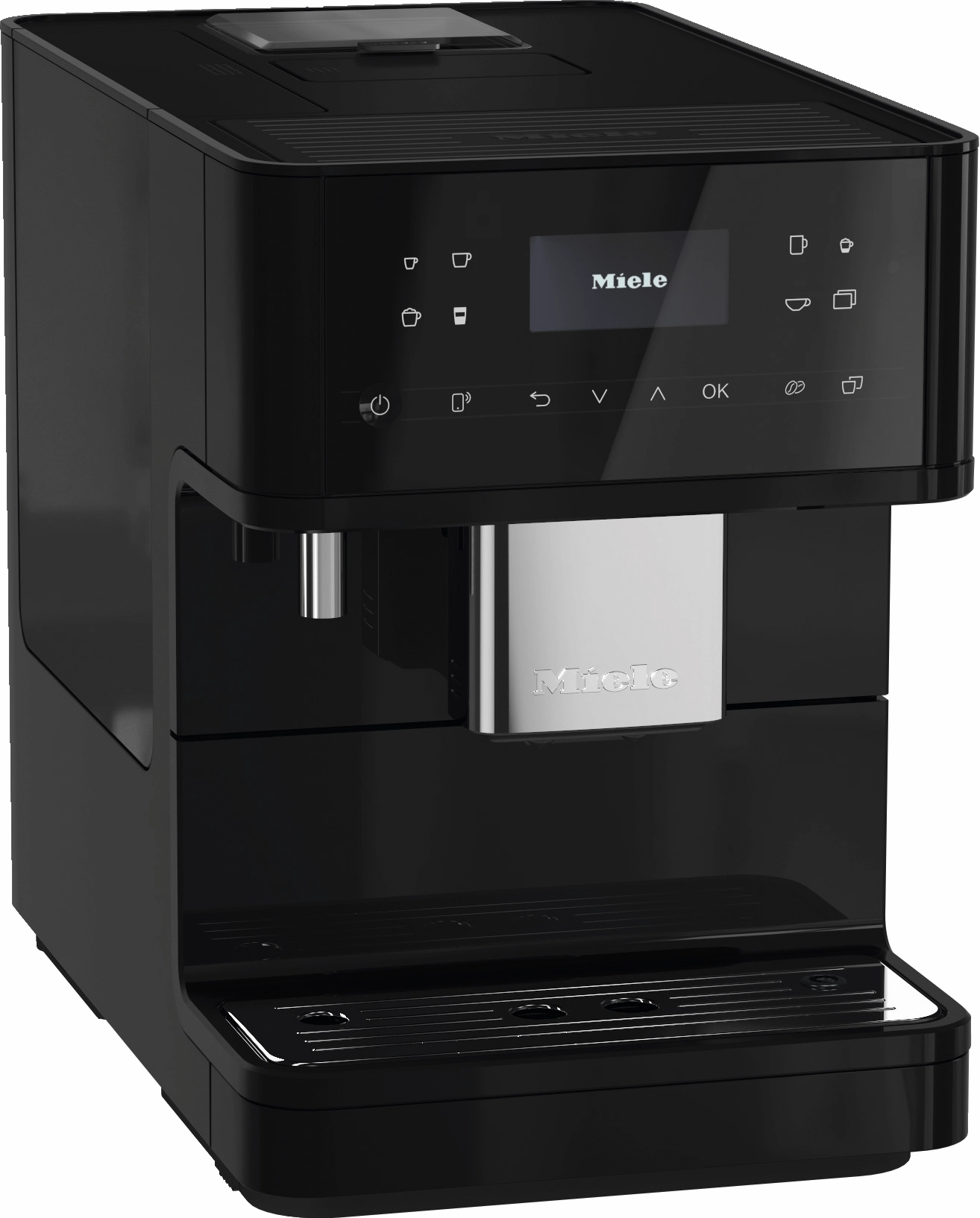 Miele CM6160 MILK PERFECTION BLACK   Countertop Coffee Machine With Wifi Conn@Ct And A Wide Selection Of Specialty Coffees For Maximum Freedom.