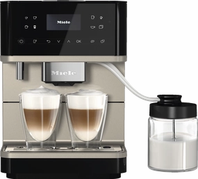 Miele CM6360 MILK PERFECTION BLACK  Countertop Coffee Machine With Wifi Conn@Ct, High-Quality Milk Container, And Many Specialty Coffees.
