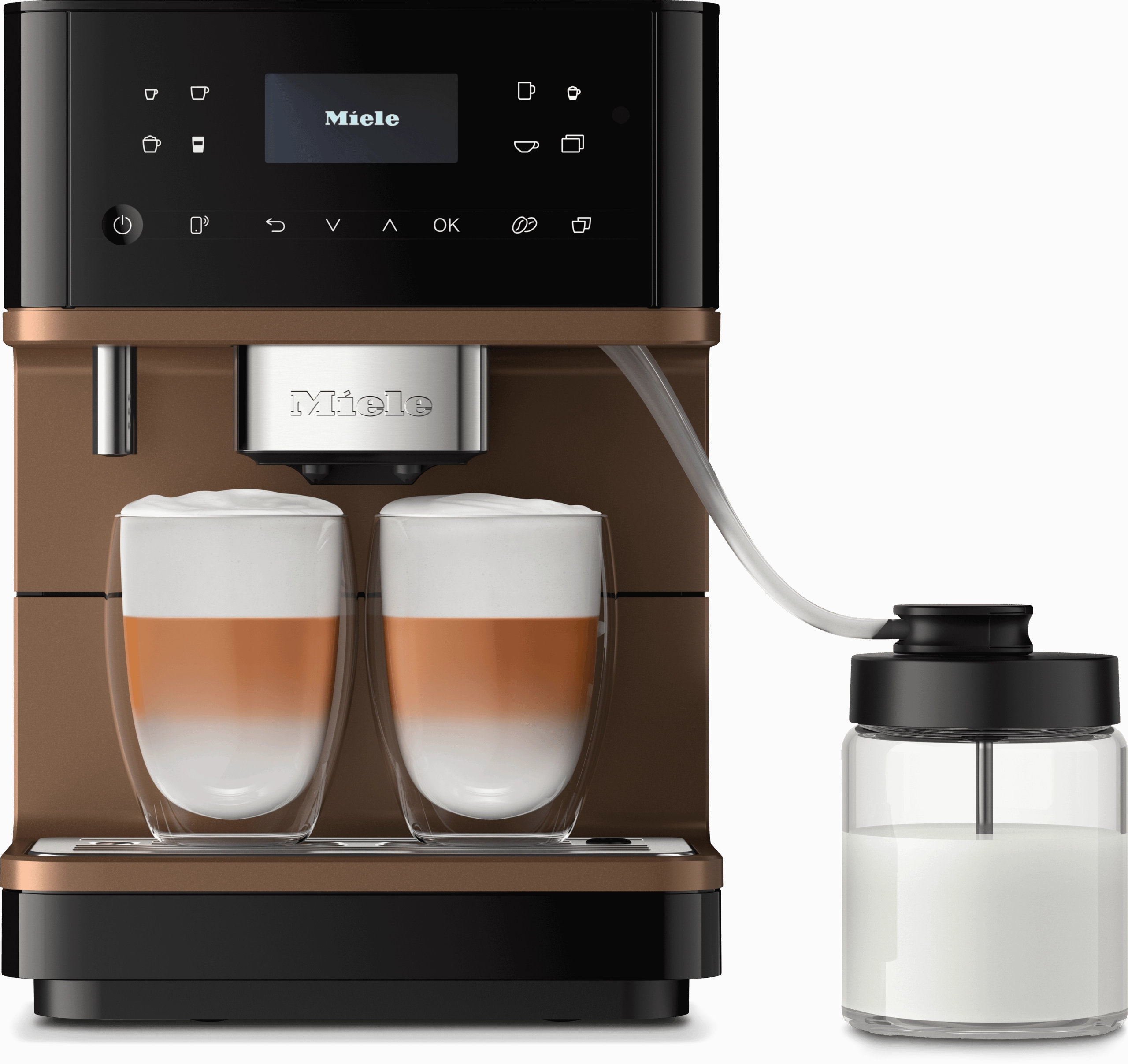 Miele CM6360OBB Cm 6360 Milkperfection - Countertop Coffee Machine With Wifi Conn@Ct, High-Quality Milk Container, And Many Specialty Coffees.