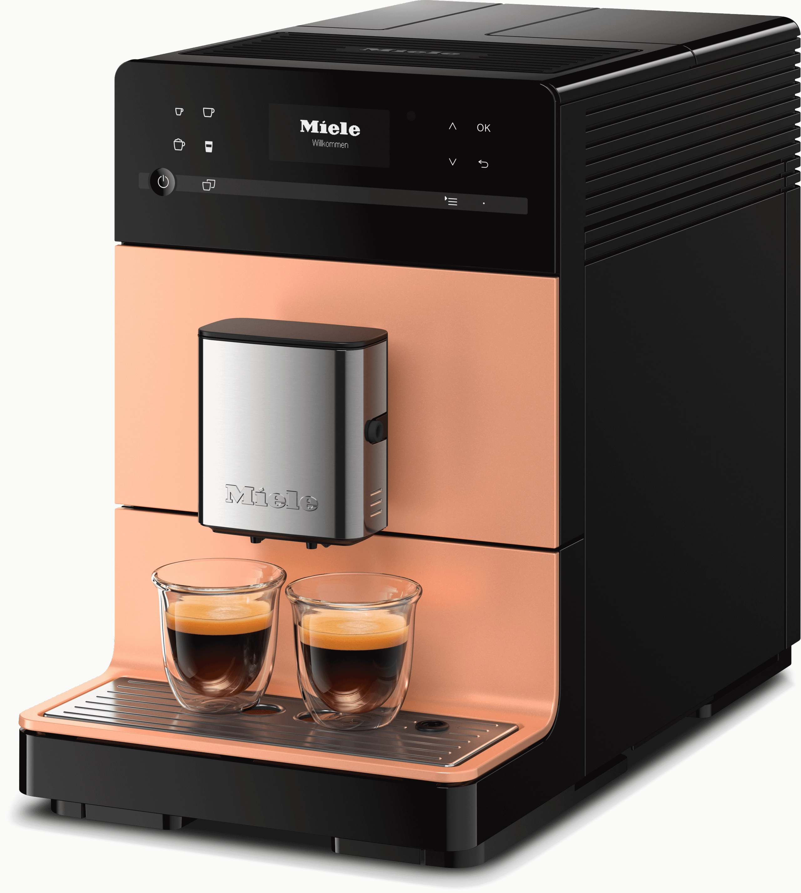 Miele CM 5510 SILENCE ROSE GOLD PF Cm 5510 Silence - Countertop Coffee Machine With Onetouch For Two For The Ultimate In Coffee Enjoyment.