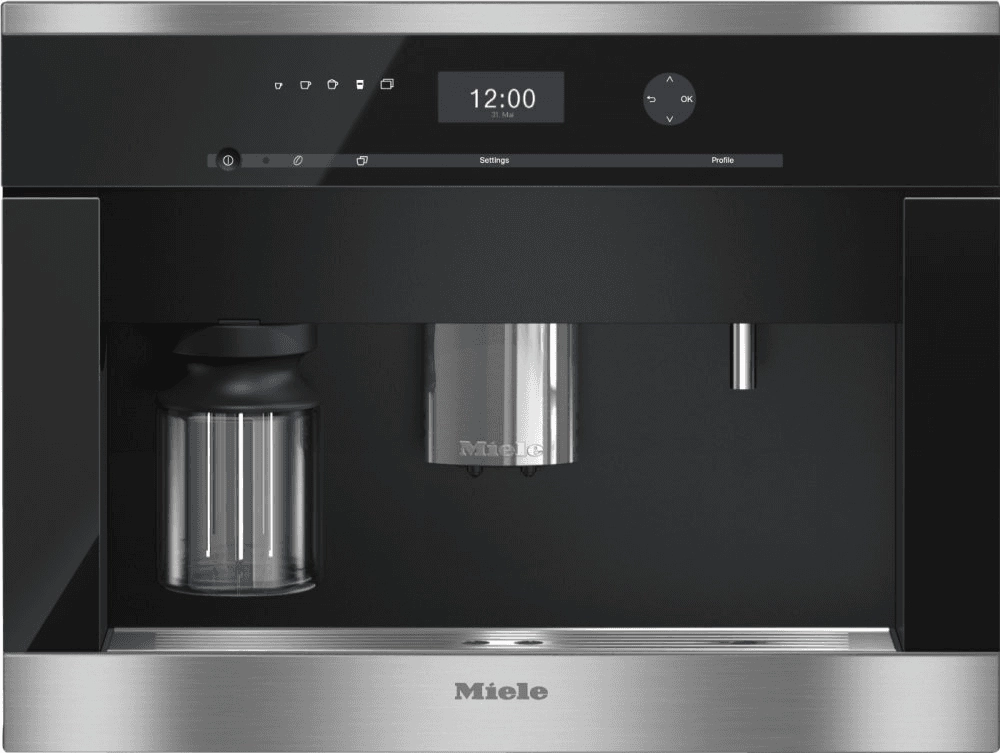 Miele CVA6401SS Built-In Coffee Machine With Bean-To Cup System And Onetouch For Two Prep. For Perfect Coffee Enjoyment.