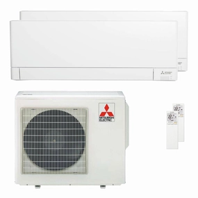 Mitsubishi Electric air conditioner AY Series dual split 12000 12000 BTU inverter A   wifi outdoor unit 5.4 kW