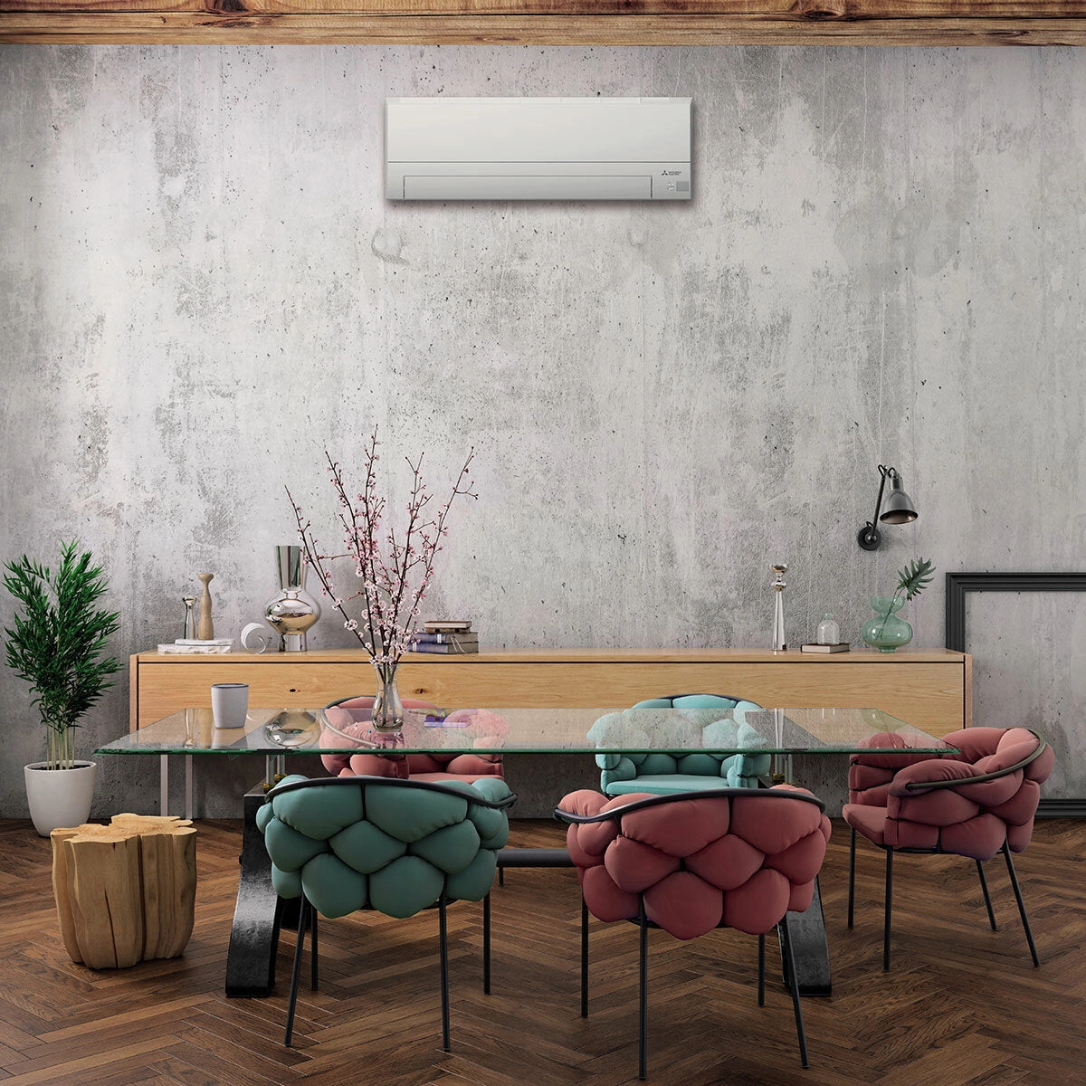 Mitsubishi Electric Air Conditioner BT Series dual split 9000 12000 BTU R32 Inverter A   WiFi outdoor unit 5.3 kW