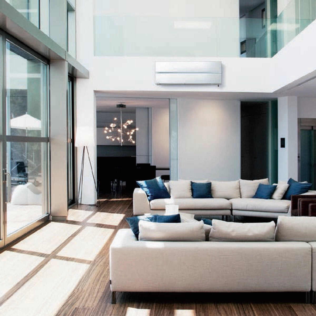 Mitsubishi Electric Kirigamine Style MSZ-LN air conditioner dual split 9000   9000 BTU inverter A    outdoor wifi 4.2 kW white