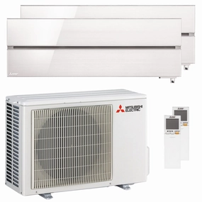 Mitsubishi Electric Kirigamine Style MSZ-LN air conditioner dual split 9000   9000 BTU inverter A    outdoor wifi 4.2 kW white