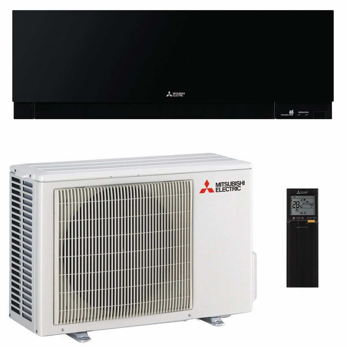 Mitsubishi Electric Kirigamine Zen air conditioner MSZ-EF 9000 BTU R32 inverter A     wifi black