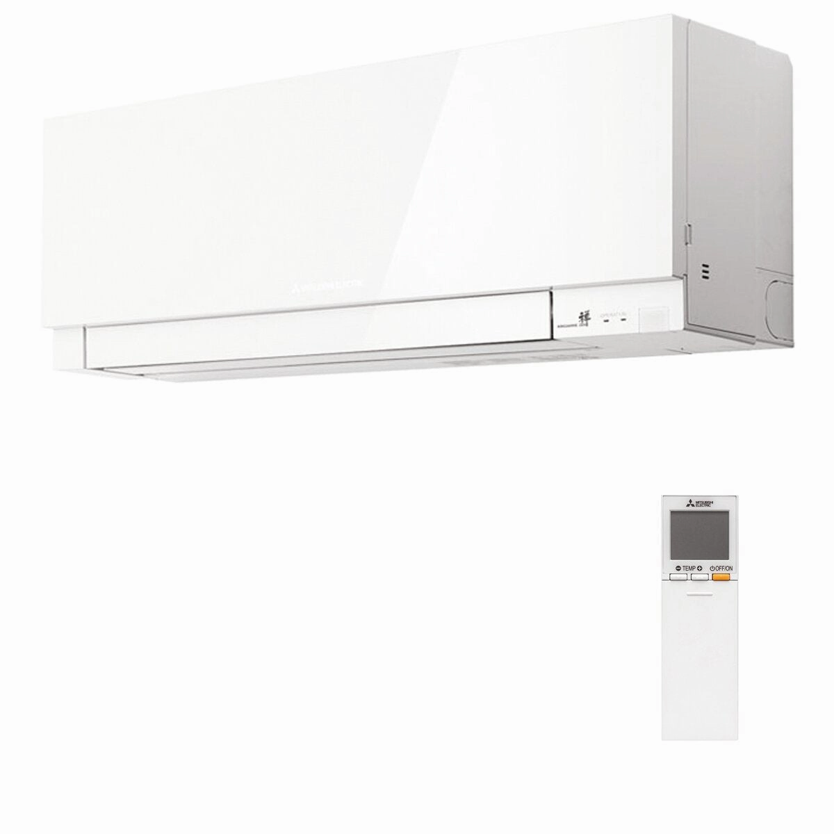 Mitsubishi Electric Kirigamine Zen MSZ-EF dual split air conditioner 9000   12000 BTU inverter A    outdoor wifi 4.2 kW white