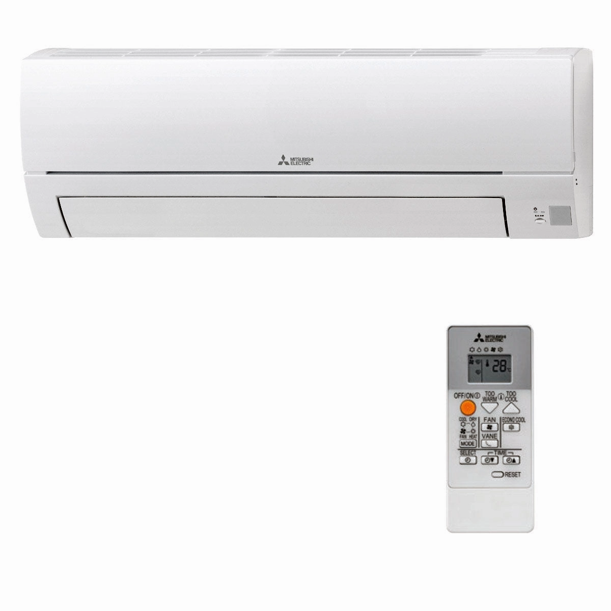 Mitsubishi Electric MSZ-HR dual split air conditioner 12000   18000 BTU external A    inverter 5.0 kW