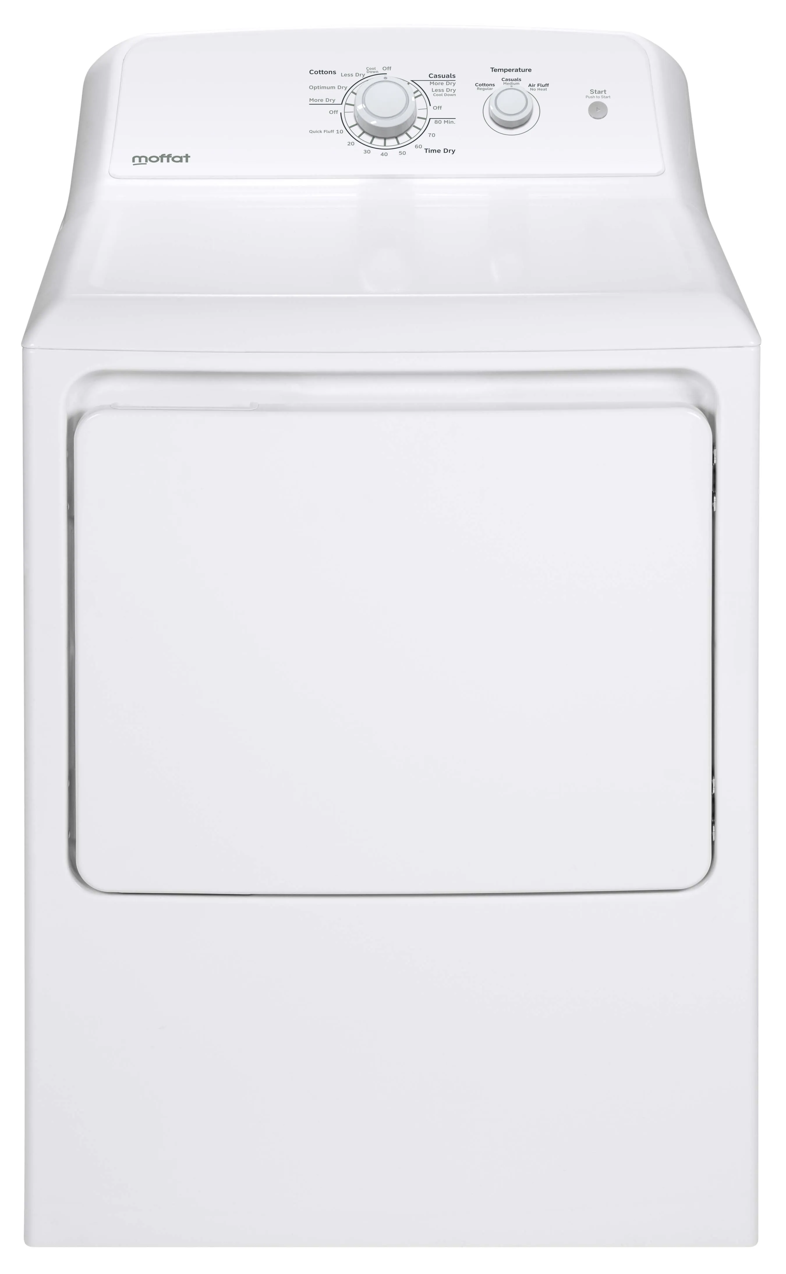 Moffat White Electric Dryer (6.2 Cu. Ft.) - MTX22EBMRWW